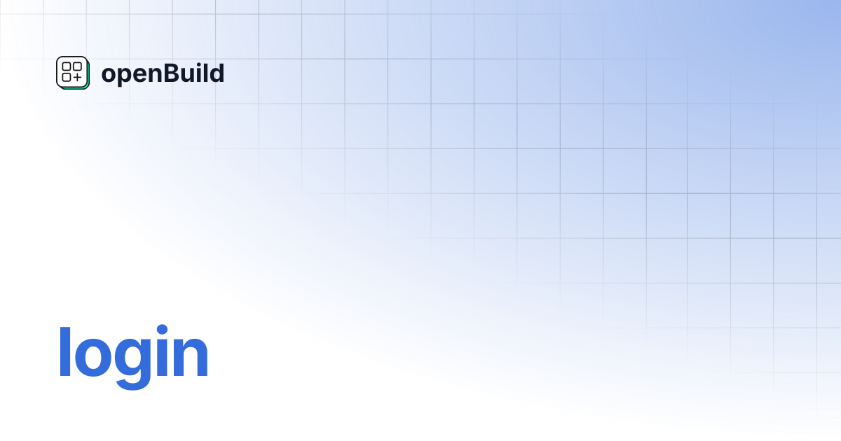 login | openBuild